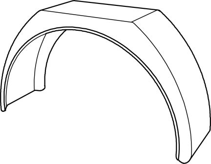 AILE ARRIERE TRAPEZOIDALE POLYETHYLENE,PE 92.28