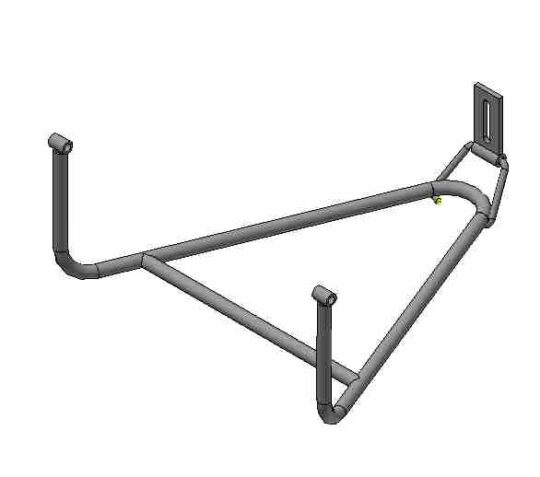 CORBEILLE SUPPORT DE ROUE Ø 580-680 MM, ZINGUE AU FEU