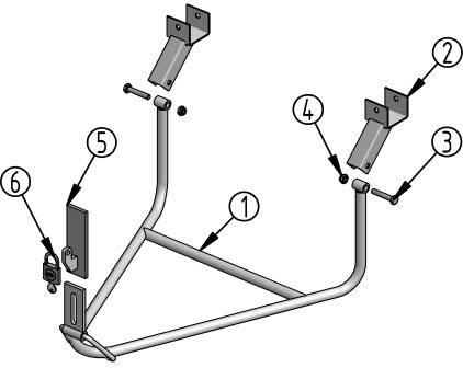 CORBEILLE SUPPORT DE ROUE Ø 580-680 MM, ZINGUE AU FEU