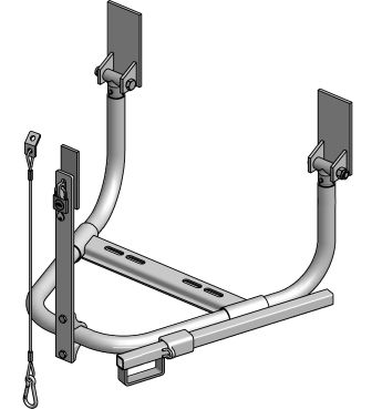 SUPPORT DE ROUE AVEC LEVIER TYP 89, ø 700-750 MM, ZINGUE AU FEU