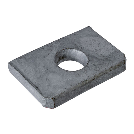 PLAQUETTE POUR COUSSINET CAOUTCHOUC POUR 3.5 T - LKW, ZINGUE AU FEU