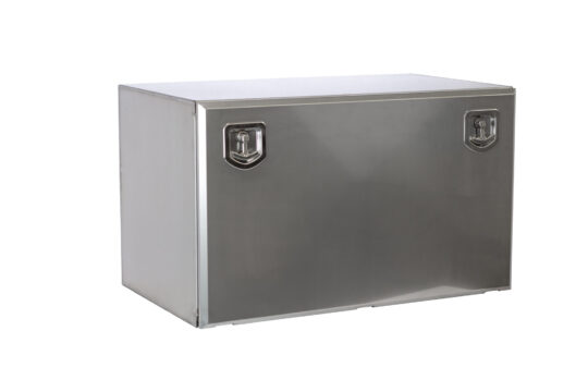 COFFRE INOX COUVERCLE MAT, 2 FERMETURES 800X500X500