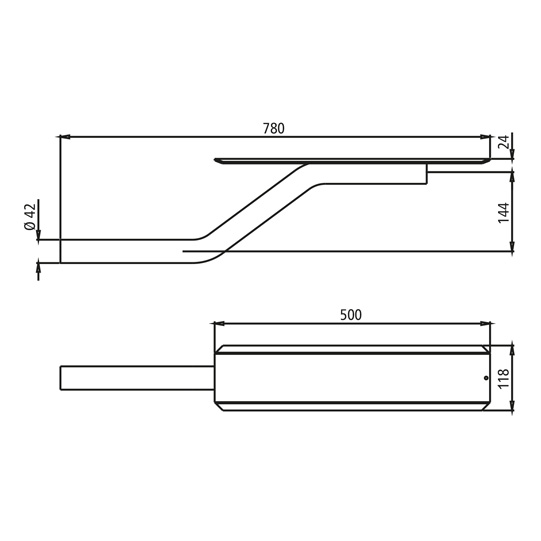 SUPPORT GARDE-BOUE ZINGUE AU FEU, POUR AILE DOUBLE ET TRIPLE ESSIEUX, ART. NO.50-105-1