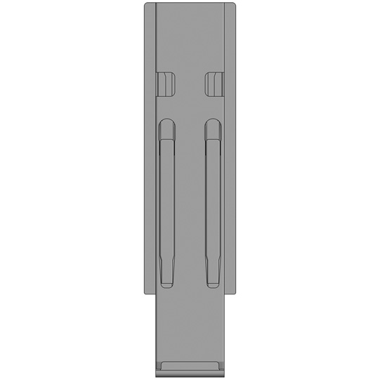 MONTANT K20 CENTRAL, L = 500 MM, ACIER       RABATTABLE, A UNE FERMETURE