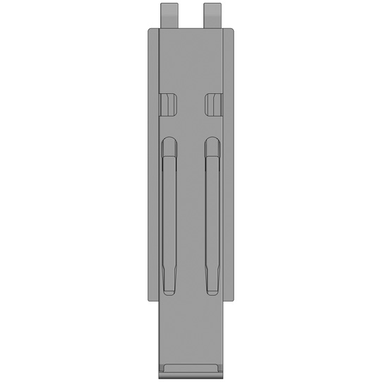 MONTANT K20 CENTRAL KINNETOP, L = 500 MM, ACIER RABATTABLE, A UNE FERMETURE