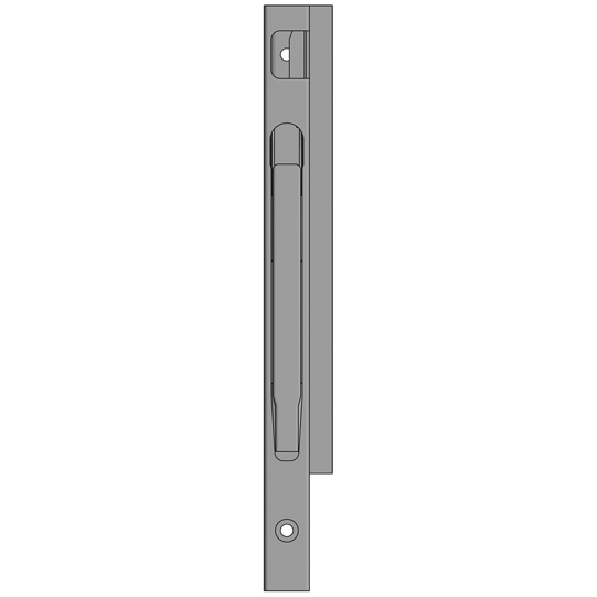 MONTANT K20 AVANT GAUCHE, L = 400 MM      ACIER, A UNE FERMETURE