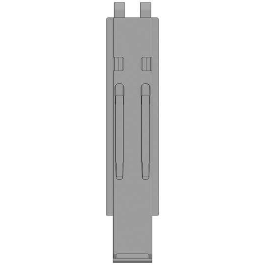 MONTANT CENTRAL KINNETOP K20, L = 600 MM, ACIER microZINQ® A UNE FERMETURE