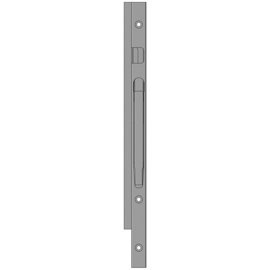 MONTANT AVANT K20 DROIT,  L = 600 MM, ACIER KTL,  A UNE FERMETURE