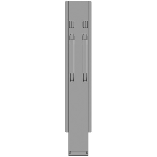 MONTANT CENTRAL K20, L = 800 MM, ACIER RABATTABLE, A UNE FERMETURE
