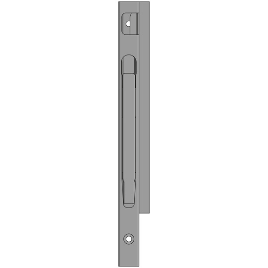 MONTANT K20 AVANT GAUCHE, L = 400 MM, ALUMINIUM, A UNE FERMETURE