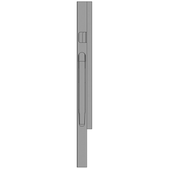 MONTANT K20 AVANT GAUCHE, L = 500 MM, ALUMINIUM A UNE FERMETURE