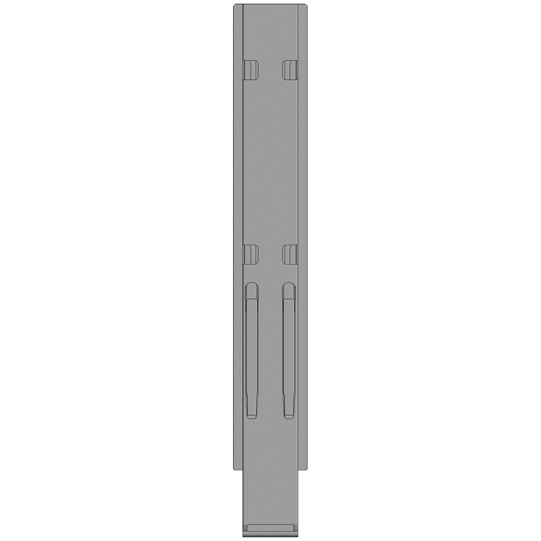 MONTANT CENTRAL K20, L = 1000 MM, ACIER AVEC 4 FERMETURES