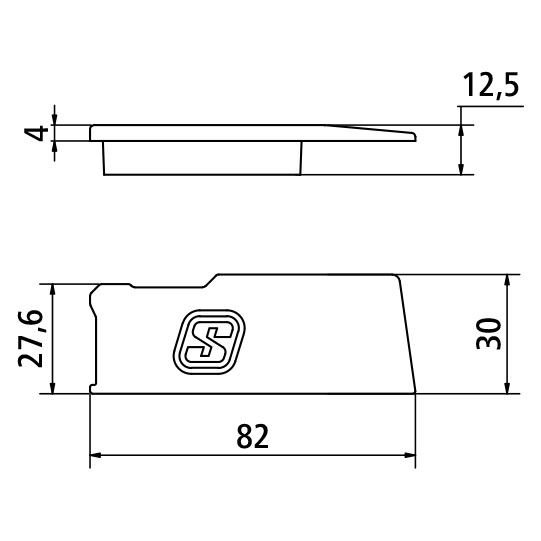 COUVERCLE PLASTIQUE POUR FERMETURE RIDELLE, GAUCHE