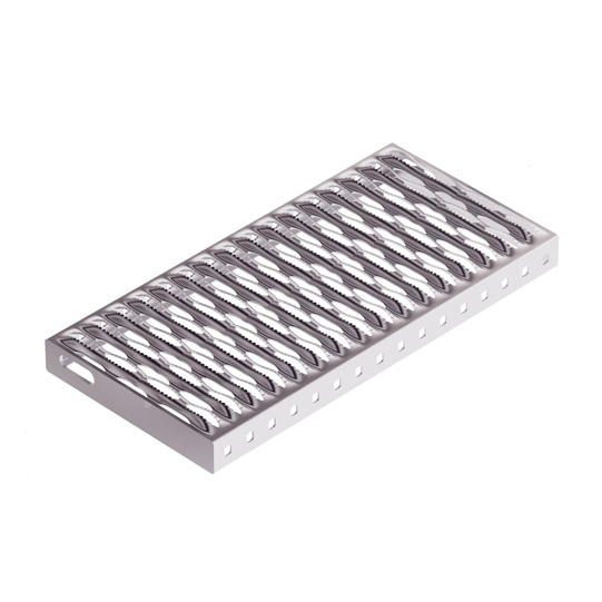 MARCHEPIED ZINGUE AU FEU,  SANS CONSOLE,  L=480 MM, SIMPLE, RABATTABLE