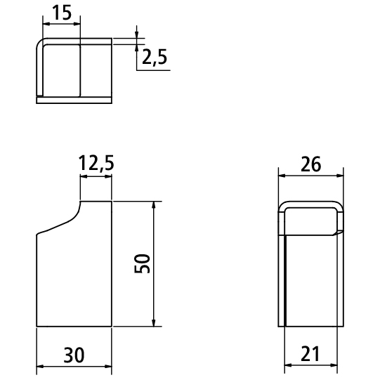 SUPPORT CROCHET T-LOCK POUR 3 002 126, MAGNELIS