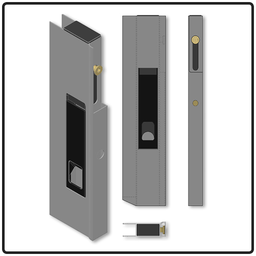 FERMETURE DE RIDELLE "OPEN TOP", GAUCHE, L = 313 MM