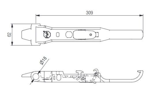 BOXER Ø 18 POIGNEE, INOX