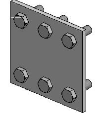 FIXATION PONT VOLVO BRUTE, POUR LONGERON ACIER, FL 611, 614, 616