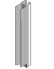 BORDURE D'EXTREMITE ARRIERE GAUCHE BRUTE, K20, L = 613 MM AVEC POLYAMIDE, POUR KINNEGRIP