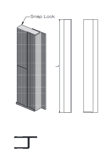 BORDURE EXTREMITE GAUCHE BRUTE, L = 300 MM
