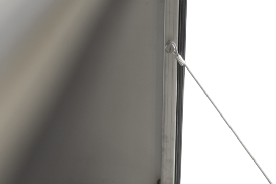 COFFRE INOX COUVERCLE MAT, 2 FERMETURES 1000X500X500