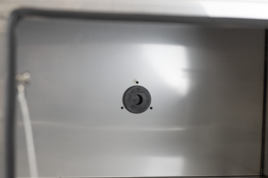 COFFRE INOX COUVERCLE MAT, 1 FERMETURE 600X500X500