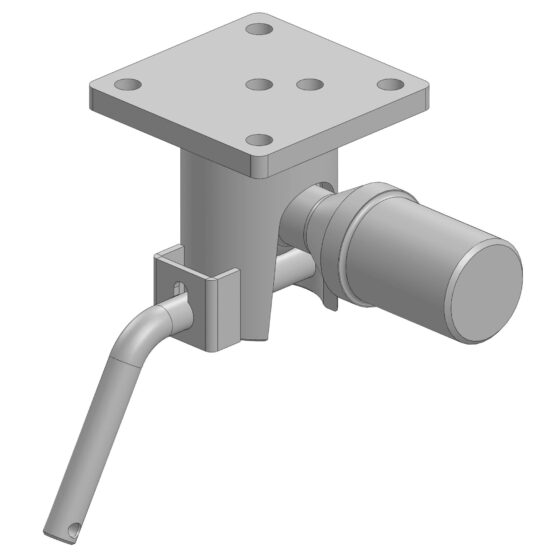 PALIER SPHERIQUE Ø 50, ARRIERE, GAUCHE (Ø 16/12 MM), ZINGUE AU FEU