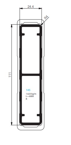 PROFIL INTERIEUR POUR LATTE 122/30