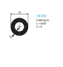 TUBE ROND ALUMINIUM Ø 18 /4