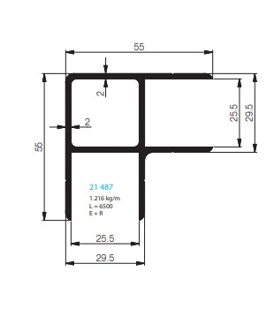 PROFIL D'ANGLE 55/55