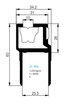 BORDURE D'EXTREMITE LATERALE POUR KINNEGRIP TYPE K20