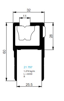 BORDURE D'EXTREMITE LATERALE POUR KINNEGRIP TYPE K4