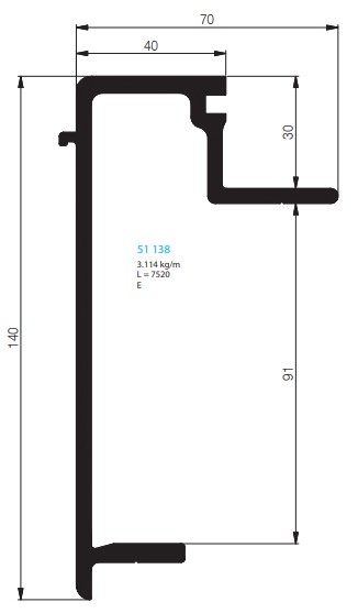BORDURE DE PONT 30 MM (140)