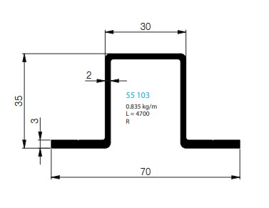 PROFIL OMEGA - TOIT FIXE CLASSIC (35)