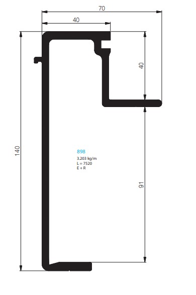 BORDURE DE PONT 40 MM STANDARD (140)