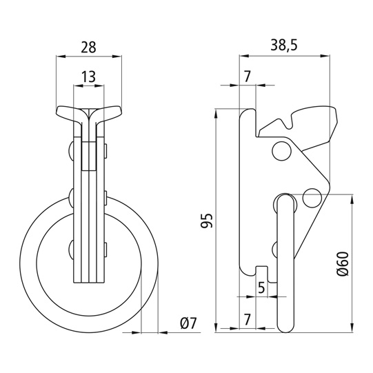 S-LINE RAILS D'ANCRAGE COMBI