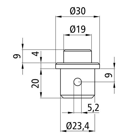 TENON Ø19MM