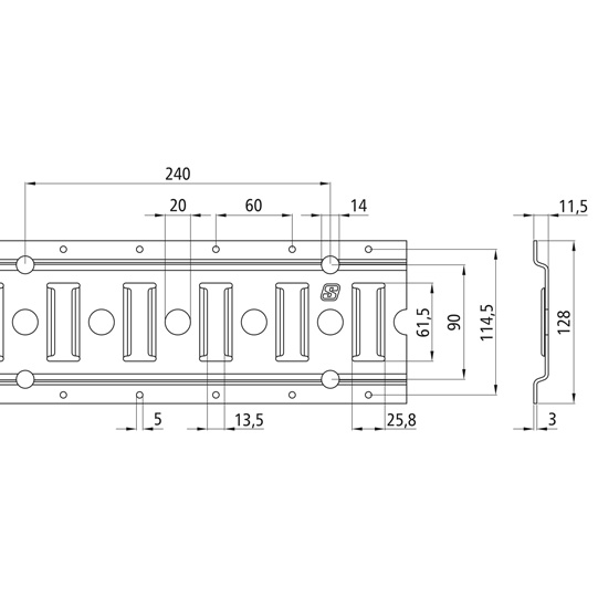 RAIL D'ARRIMAGE 4001-AL