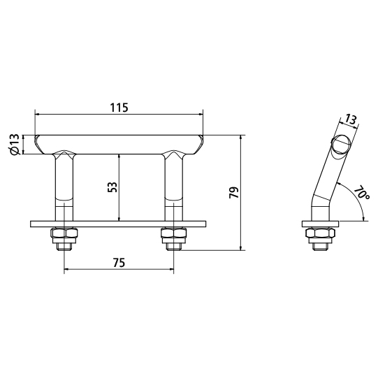 BOUCLE D'ATTACHE ZINGUÉE, 2500