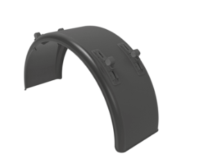 AILE AVEC CONSOLE DE FIXATION REGLABLE, LARGEUR = 440 MM,  A = 2100 MM,  POLYPROPYLENE